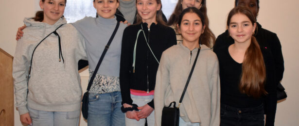 Die AG „Handarbeit“ hat Stickbilder im Bergedorfer Schloss ausgestellt